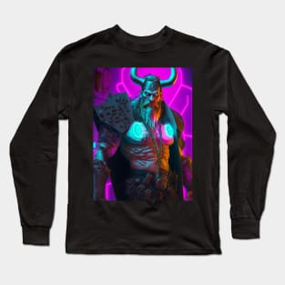 Viking Cyberpunk Long Sleeve T-Shirt